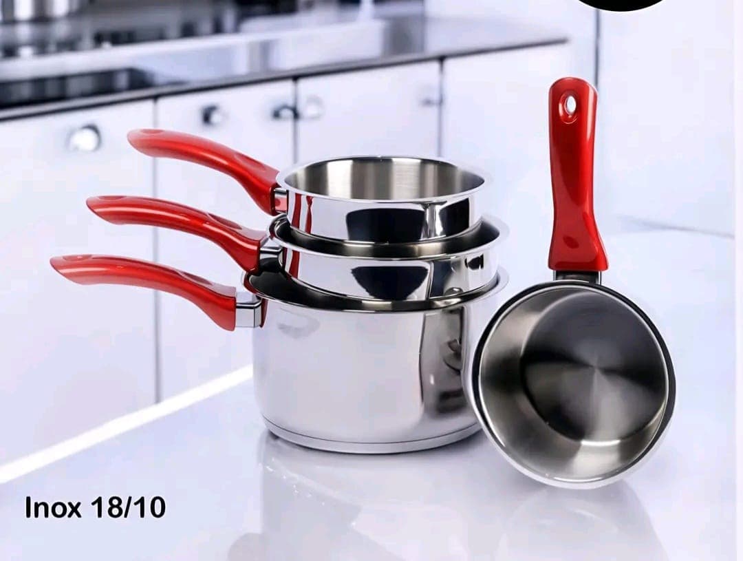 3 casserole inox